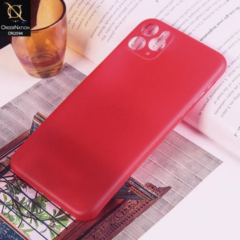 iPhone 11 Pro Max Cover - Red - Candy Color Soft Shell Case