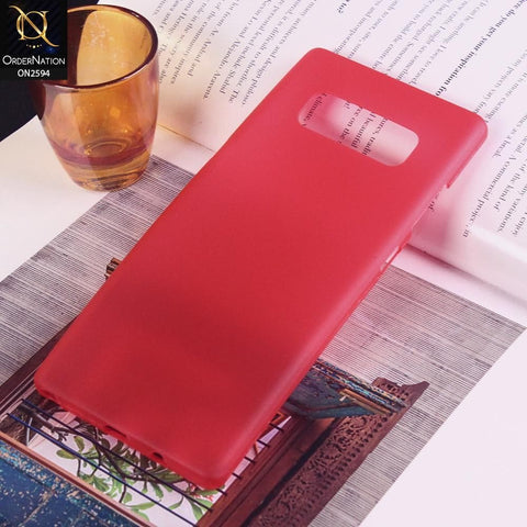 Samsung Galaxy Note 8 Cover - Red - Cool Icing Candy Color Soft Shell Case