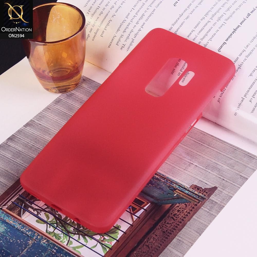 Samsung Galaxy S9 Plus Cover - Red - Cool Icing Candy Color Soft Shell Case