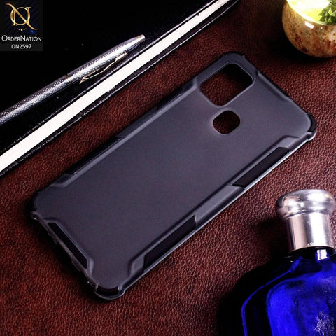 Samsung Galaxy A21s Cover - Black - New Style Hybrid Soft Bumper Shell Case