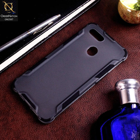 Oppo A12 Cover - Black - New Style Hybrid Soft Bumper Shell Case
