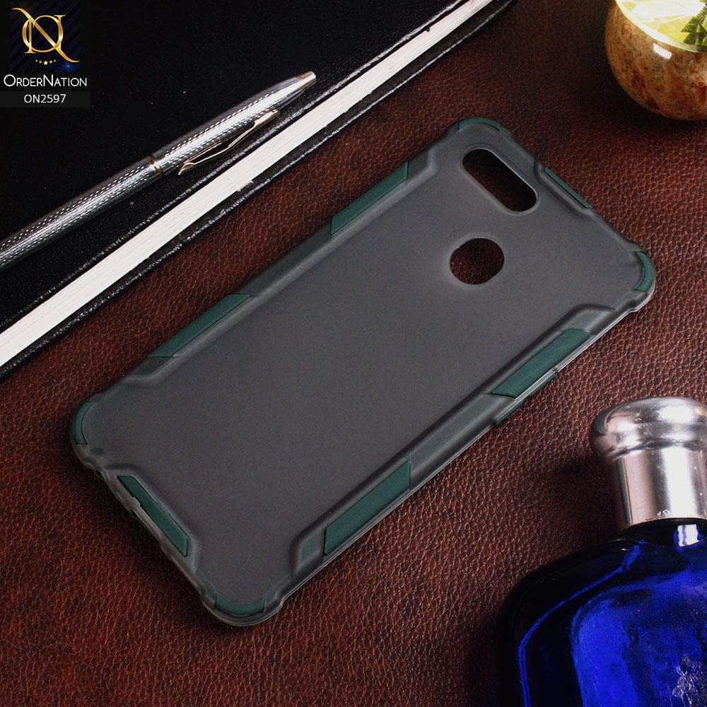 Oppo A11k Cover - Green - New Style Hybrid Soft Bumper Shell Case