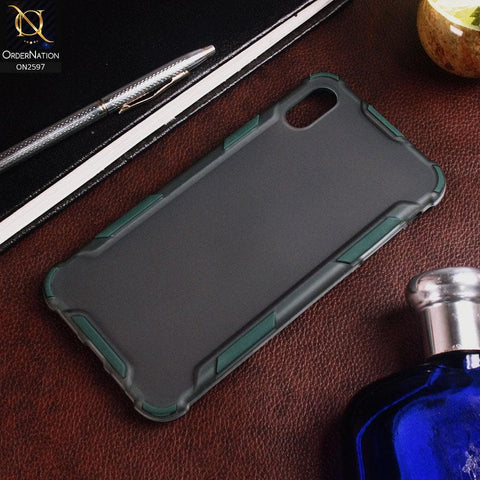 iPhone XR Cover - Green - New Style Hybrid Soft Bumper Shell Case