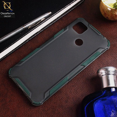 Xiaomi Redmi 9C Cover - Green - New Style Hybrid Soft Bumper Shell Case