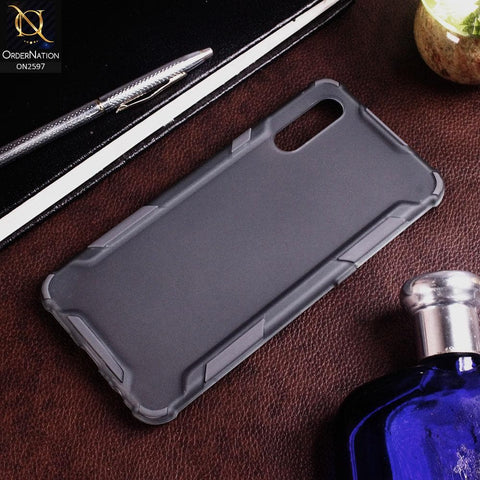 Vivo S1 Cover - Gray - New Style Hybrid Soft Bumper Shell Case