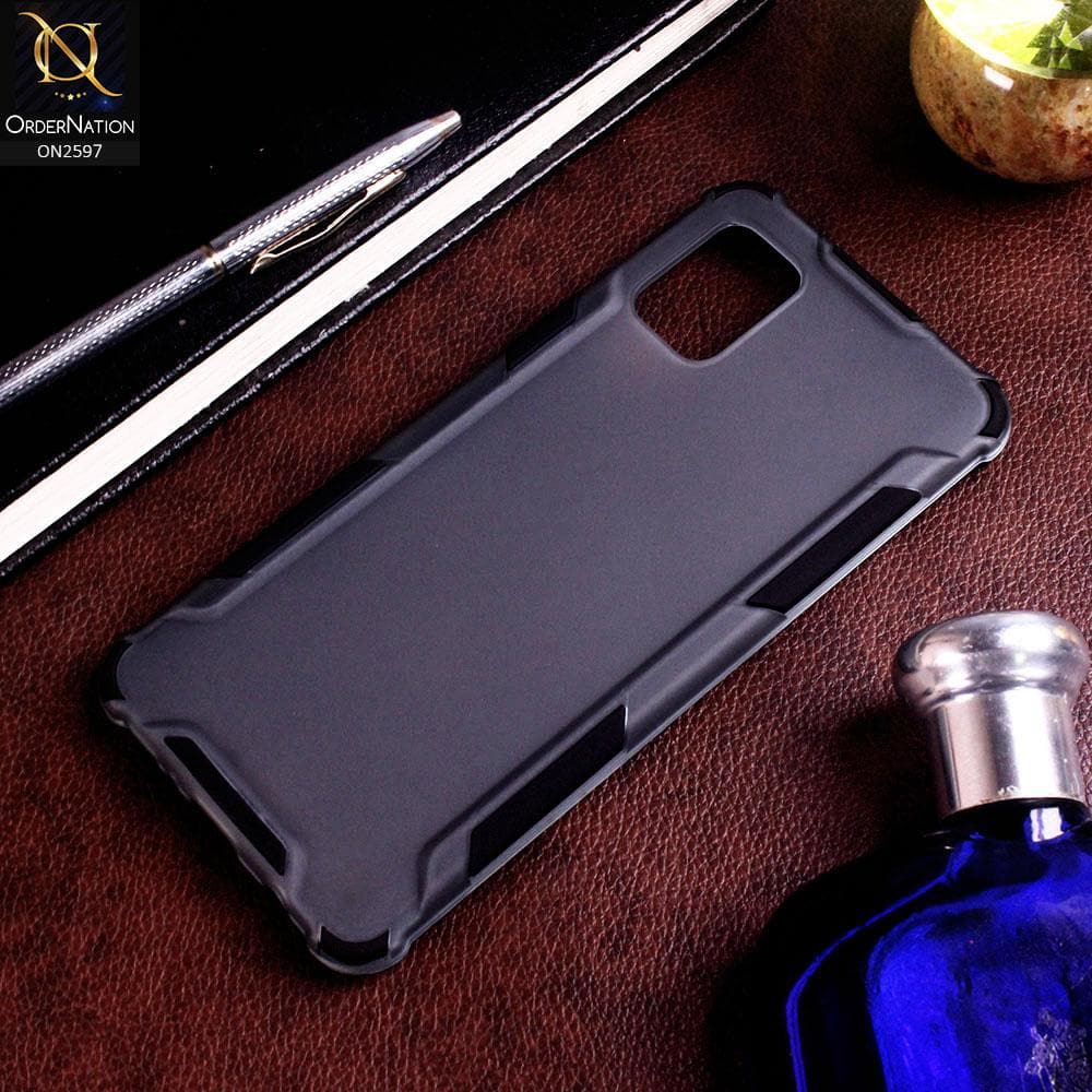 Samsung Galaxy A31 Cover - Black - New Style Hybrid Soft Bumper Shell Case