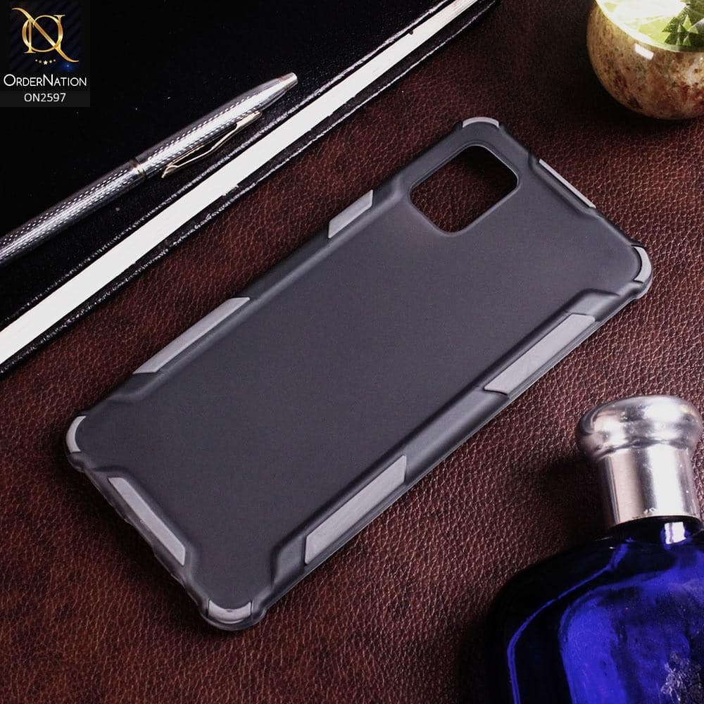 Samsung Galaxy A31 Cover - Gray - New Style Hybrid Soft Bumper Shell Case