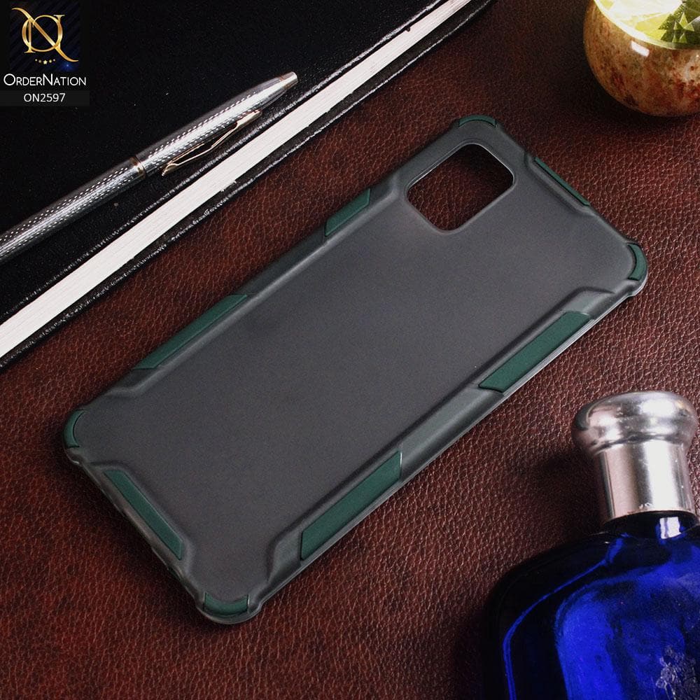 Samsung Galaxy A31 Cover - Green - New Style Hybrid Soft Bumper Shell Case