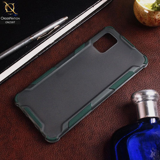 Samsung Galaxy A31 Cover - Green - New Style Hybrid Soft Bumper Shell Case