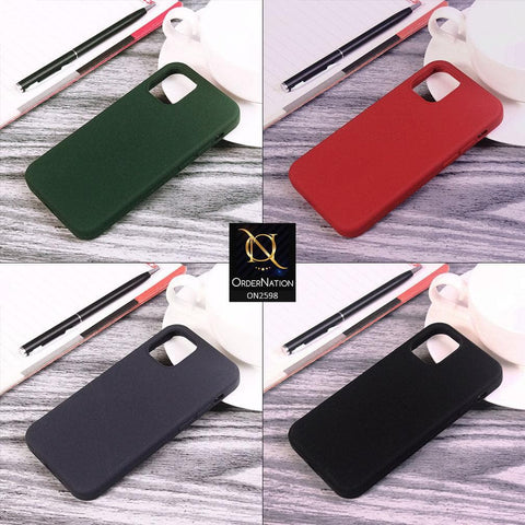 iPhone 12 Cover - Pine Green - HQ Silica Gel Shockproof Matte Soft Silicone Case