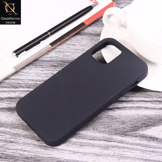iPhone 12 Mini Cover - Blue - HQ Silica Gel Shockproof Matte Soft Silicone Case