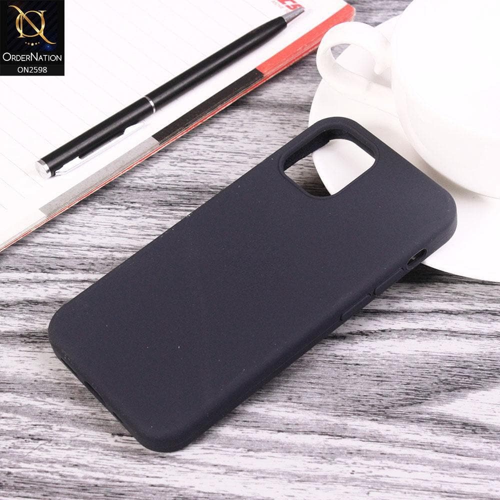 iPhone 13 Pro Cover - Midnight Blue - HQ Silica Gel Shockproof Matte Soft Silicone Case