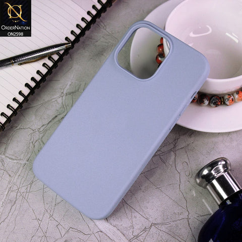 iPhone 14 Pro Max Cover - Light Blue - HQ Silica Gel Shockproof Matte Soft Silicone Case