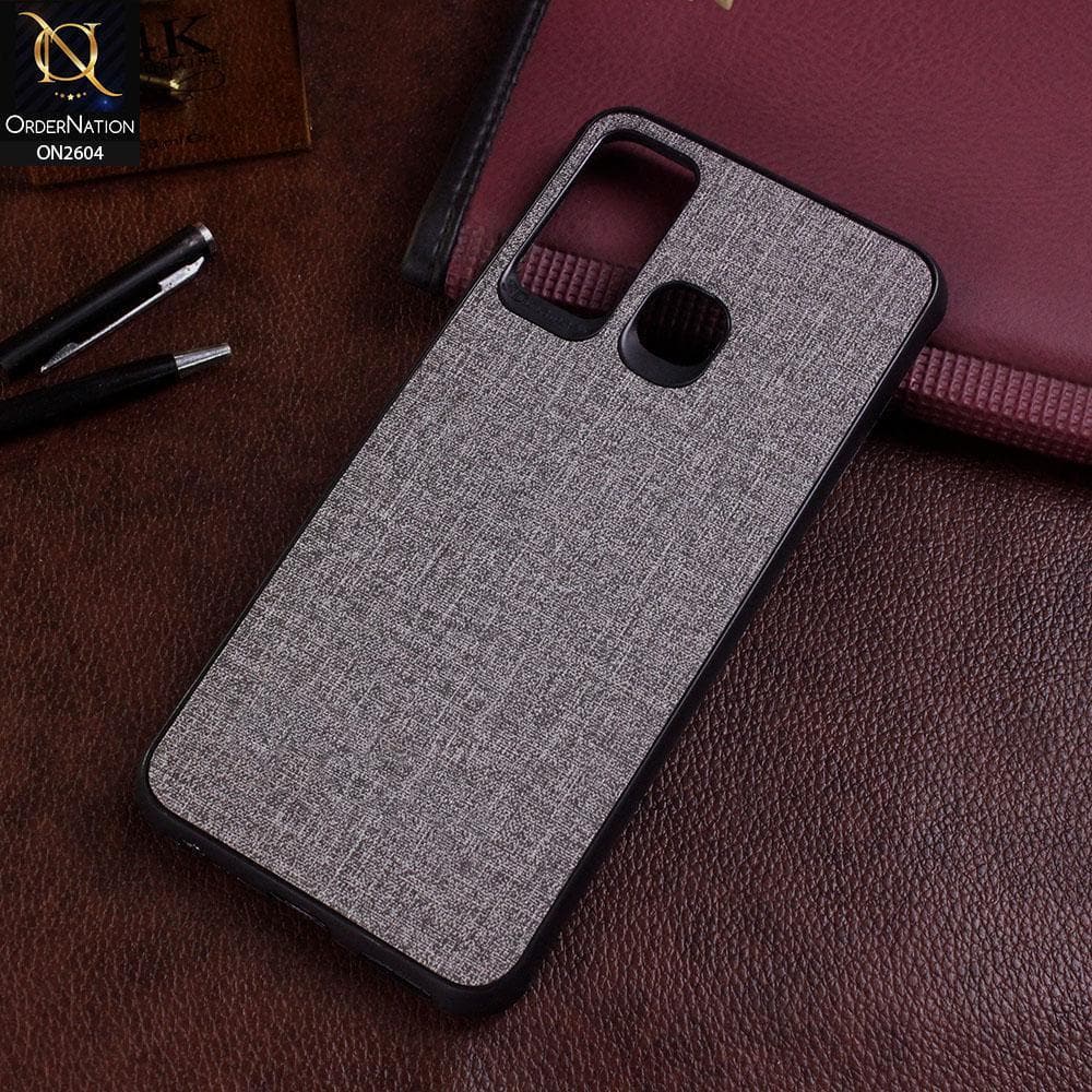Tecno Spark 5 Cover - Gray - New Fabric Soft Silicone Logo Case