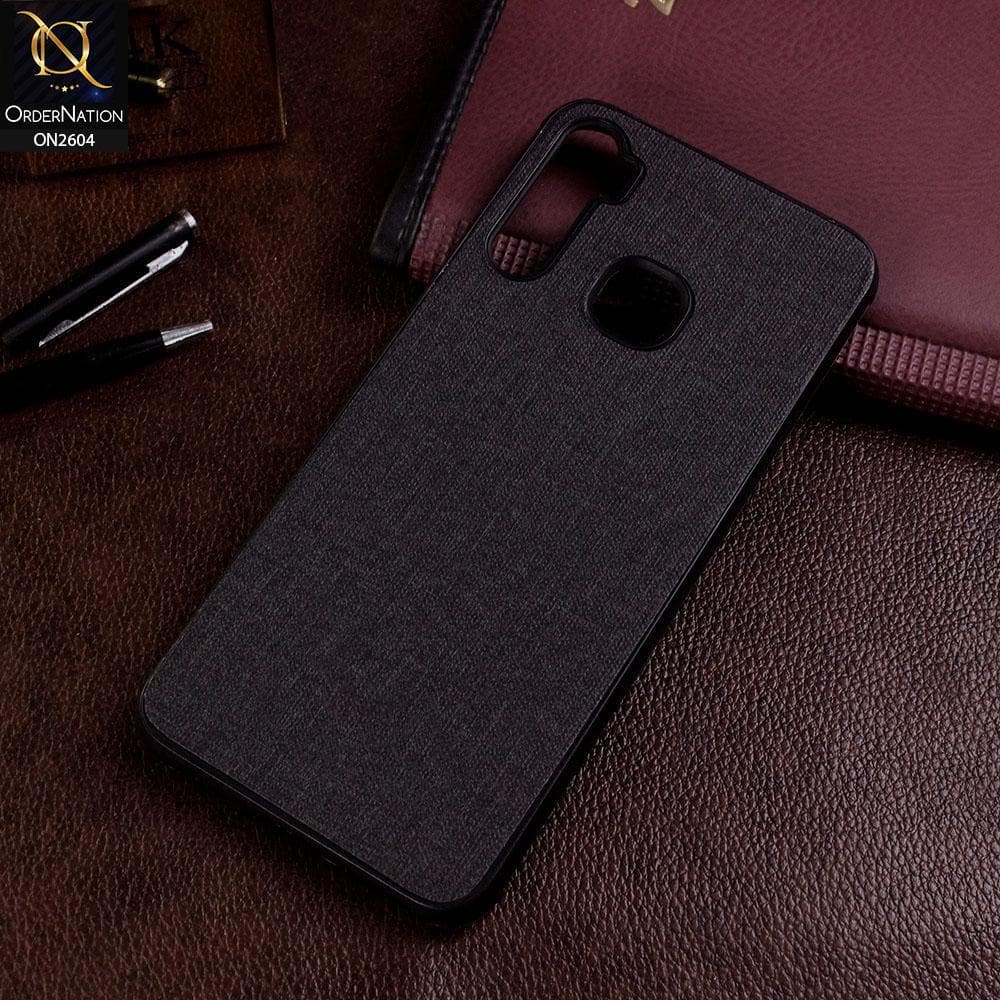 Infinix S5 Lite Cover - Black - New Fabric Soft Silicone Logo Case