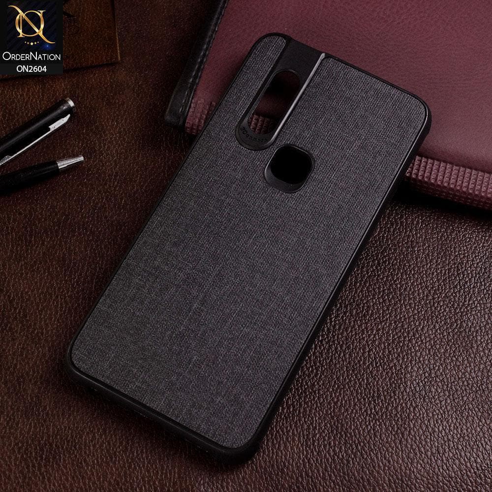 Infinix S5 Pro Cover - Black - New Fabric Soft Silicone Logo Case