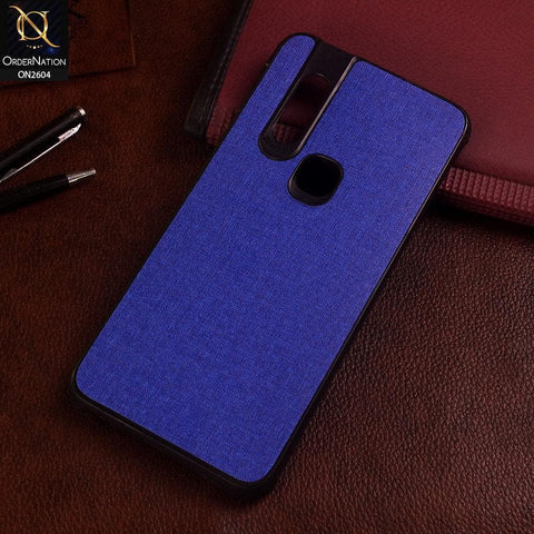 Infinix S5 Pro Cover - Blue - New Fabric Soft Silicone Logo Case