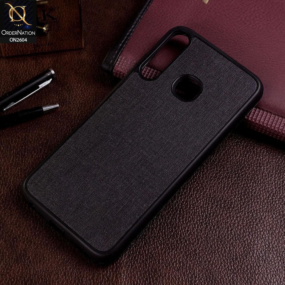 Infinix Smart 3 Plus Cover - Black - New Fabric Soft Silicone Logo Case