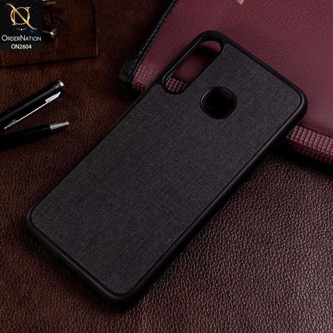 Infinix Smart 3 Plus Cover - Black - New Fabric Soft Silicone Logo Case