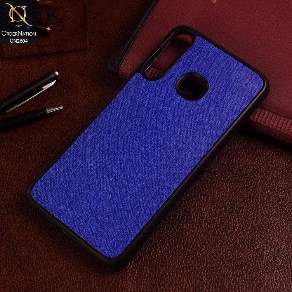 Infinix Smart 3 Plus Cover - Blue - New Fabric Soft Silicone Logo Case