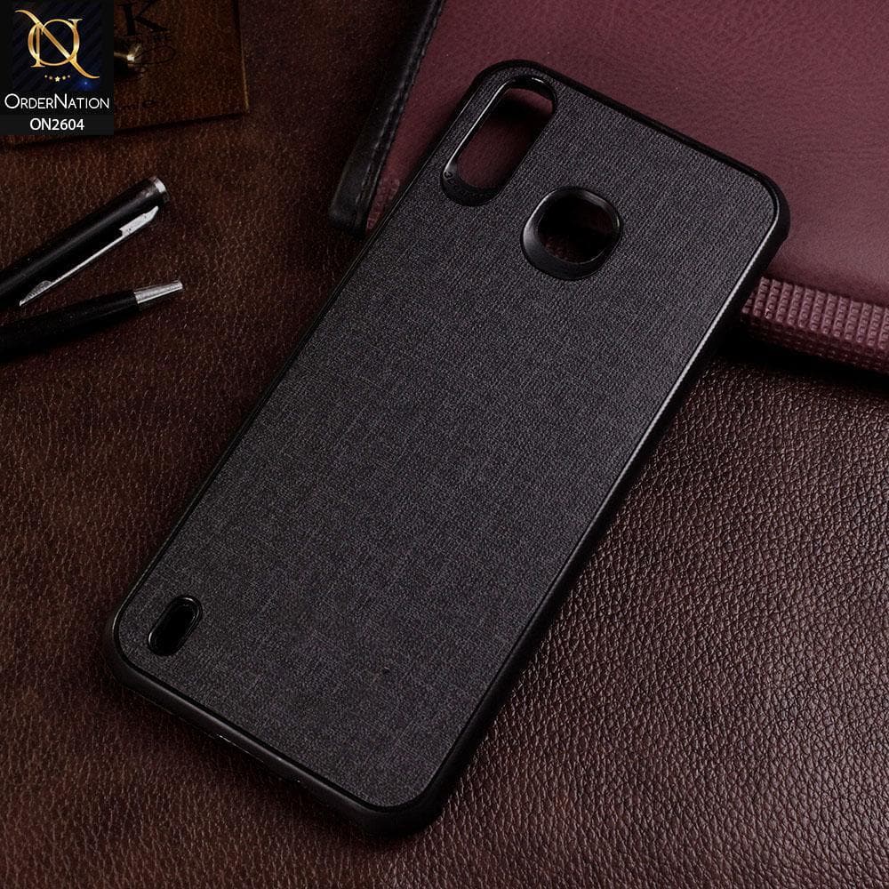 Infinix Smart 4 Cover - Black - New Fabric Soft Silicone Logo Case
