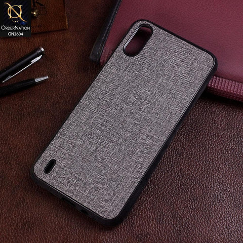 Tecno Spark Go Cover - Gray - New Fabric Soft Silicone Logo Case