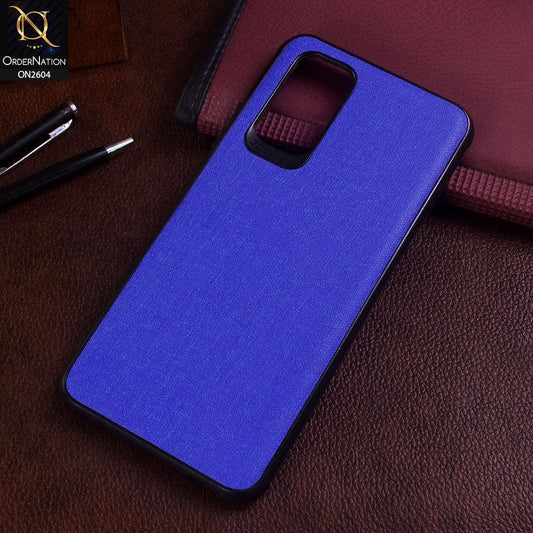 Vivo V19 Cover - Blue - New Fabric Soft Silicone Logo Case