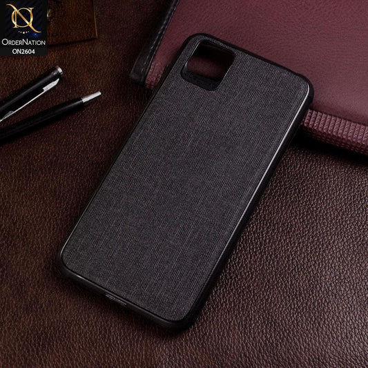 Huawei Y5p Cover - Black - New Fabric Soft Silicone Logo Case