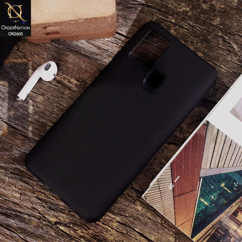 Samsung Galaxy A21s - Black - Matte Colorful Soft Pu Leather Case