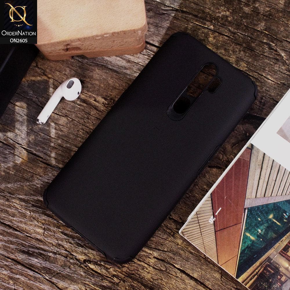 Oppo A9 2020 - Black - Matte Colorful Soft Pu Leather Case