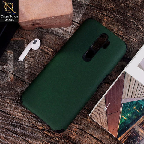 Oppo A5 2020 - Green - Matte Colorful Soft Pu Leather Case