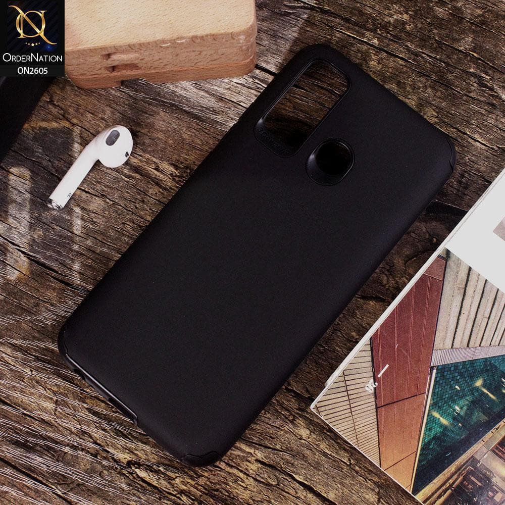Tecno Camon 15 - Black - Matte Colorful Soft Pu Leather Case