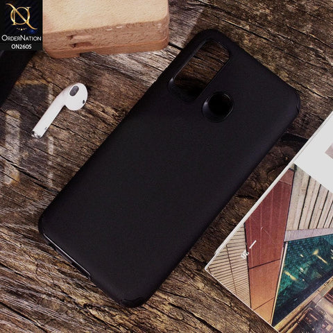 Tecno Camon 15 - Black - Matte Colorful Soft Pu Leather Case