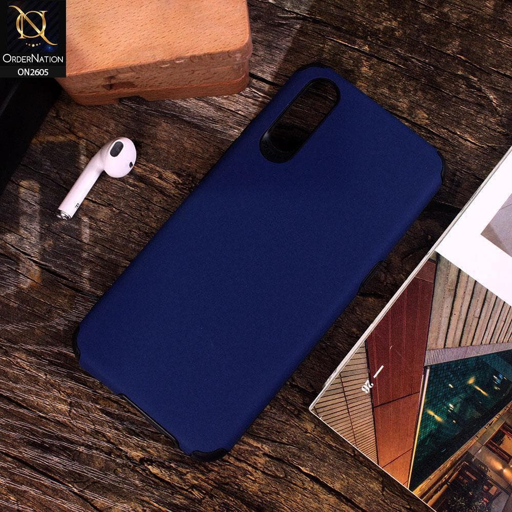 Vivo S1 - Blue - Matte Colorful Soft Pu Leather Case