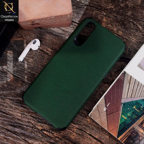 Vivo S1 - Green - Matte Colorful Soft Pu Leather Case