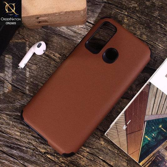 Tecno Spark 5 pro - Brown - Matte Colorful Soft Pu Leather Case