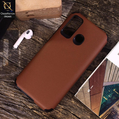 Tecno Spark 5 pro - Brown - Matte Colorful Soft Pu Leather Case