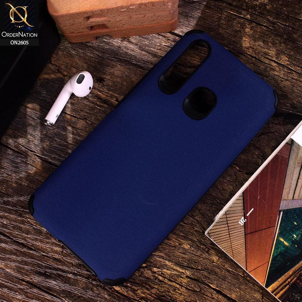 Vivo Y19 - Blue - Matte Colorful Soft Pu Leather Case