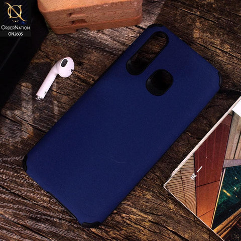 Vivo Y19 - Blue - Matte Colorful Soft Pu Leather Case