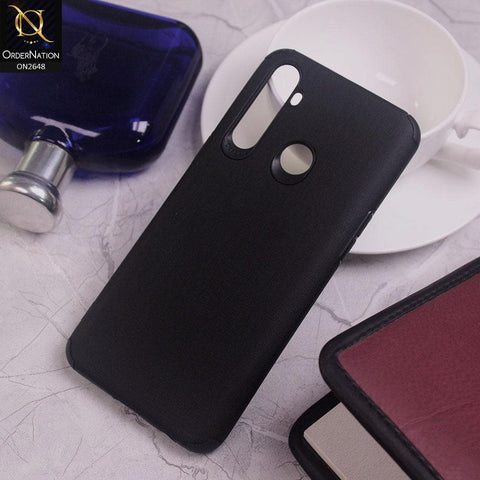 Realme 6i Cover - Black - Jeans Texture 3D Camera Soft Tpu Case