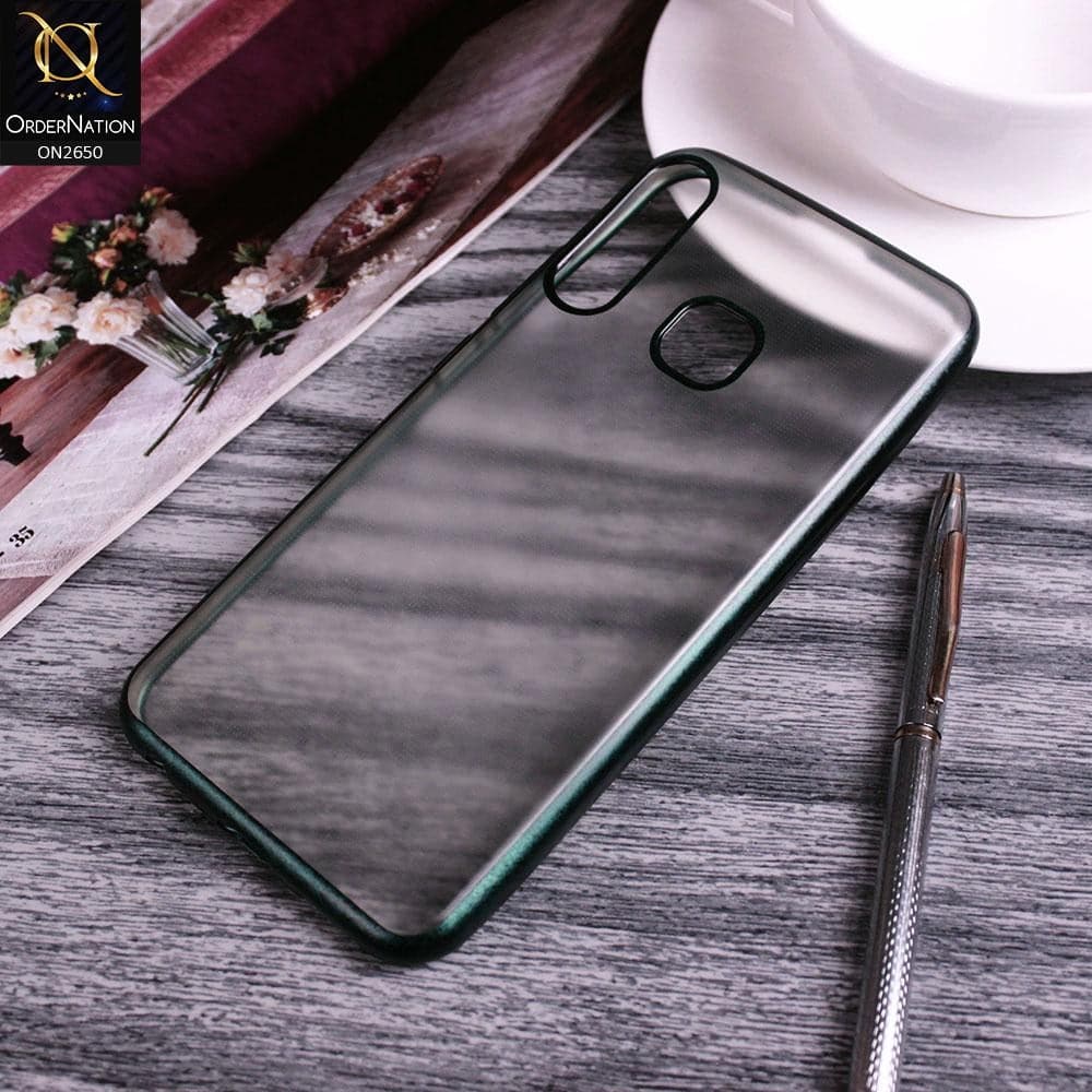 Infinix S4 Cover - Green - Matte Colors Look Semi Transparent Soft Case