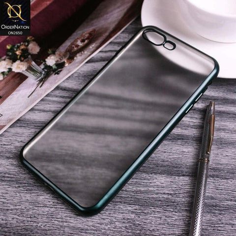 iPhone 8 Plus / 7 Plus Cover - Green - Matte Colors Look Semi Transparent Soft Case