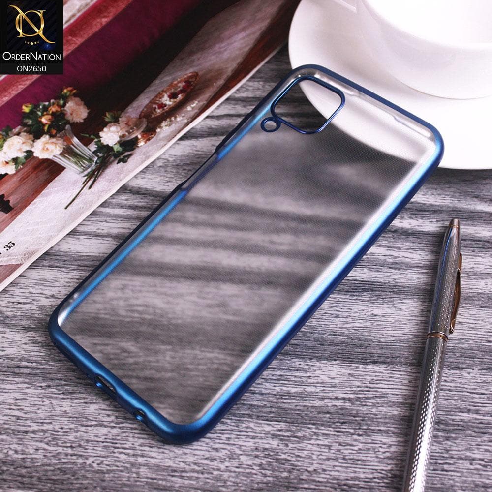 Huawei Nova 6 SE Cover - Royal Blue - Matte Colors Look Semi Transparent Soft Case