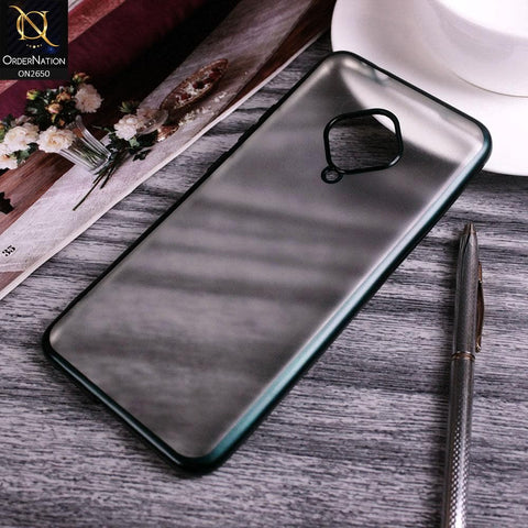 Vivo S1 Pro Cover - Green - Matte Colors Look Semi Transparent Soft Case