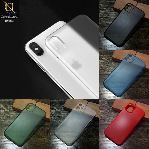 iPhone 13 Pro Cover - Black - Ultra Thin Colored Semi-Transparent Paper Shell Case