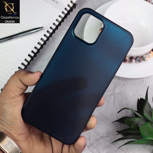 iPhone 12 Pro Max Cover - Royal Blue - Ultra Thin Colored Semi-Transparent Paper Shell Case
