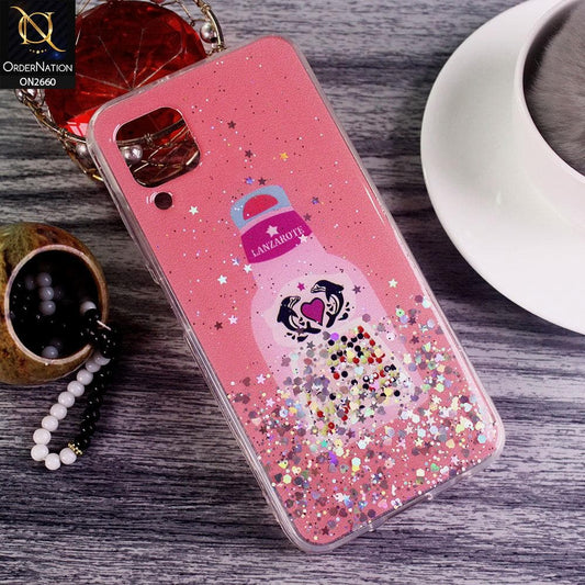 Huawei Nova 7i - Dark Pink - Glamorous Look Glitter Shine Tpu Case - Glitter Does Not Move