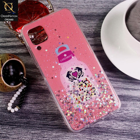 Huawei Nova 7i - Dark Pink - Glamorous Look Glitter Shine Tpu Case - Glitter Does Not Move