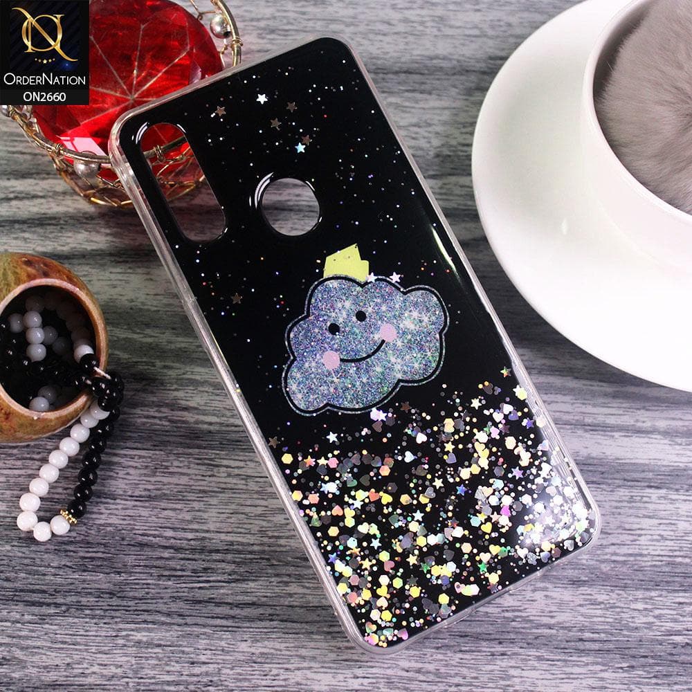 Oppo A31 - Black - Glamorous Look Glitter Shine Tpu Case - Glitter Does Not Move
