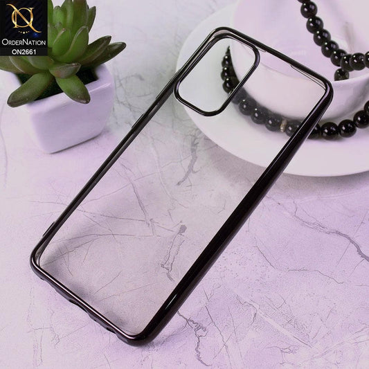 Samsung Galaxy A52 Cover - Black - Soft Electroplated Colorful Borders Case
